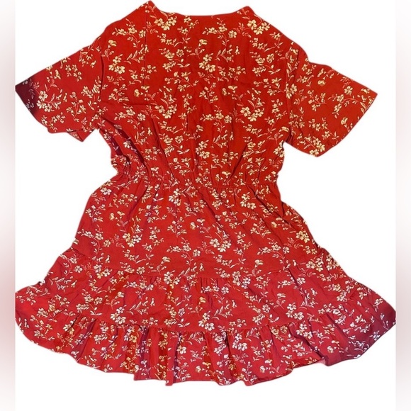 Cupshe Surplice & Paneled Ditsy Mini Dress – Size L NWT - Picture 4 of 6